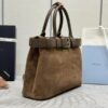Fake Prada Suede Buckle - high-end replica designer purse