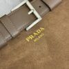 Fake Prada Suede Buckle - 1:1 premium replica handbag