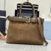 Fake Prada Suede Buckle - top-grade luxury bag dupe