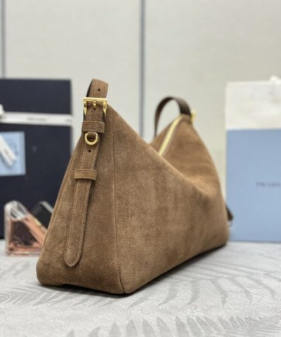 Replica Prada Prada Aimée Suede Large - elite factory replica handbag