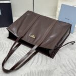 Replica Prada Antique Nappa Tote Marrone Scuro