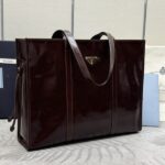 Replica Prada Antique Nappa Tote Marrone Scuro