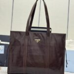 Replica Prada Antique Nappa Tote Dark Brown - 1:1 premium replica handbag