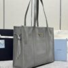 Fake Prada Antique Nappa Tote Grey - top-grade luxury bag dupe