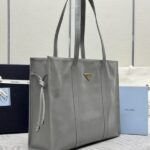 Replica Prada Antique Nappa Tote Grey