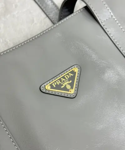 Fake Prada Antique Nappa Tote Grey - affordable luxury replica bag