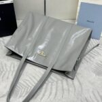 Replica Prada Antique Nappa Tote Grey