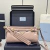 Fake Prada Pink Leather Handbag - high-end replica designer purse