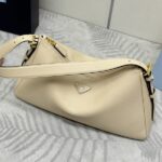Replica Prada Prada Aimée Large Milk Tea - designer handbag clone