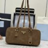 Fake Prada Hobo Suede - best quality fake designer bag