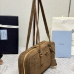 Replica Prada Hobo Suede - 1:1 premium replica handbag