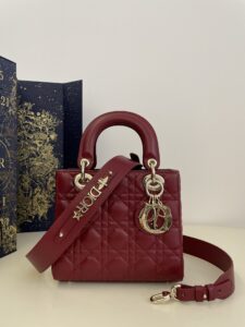 Replica Lady Dior Bordeaux Abc - best quality fake designer bag