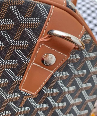 Fake Goyard Boston 45 Brown - affordable luxury replica bag