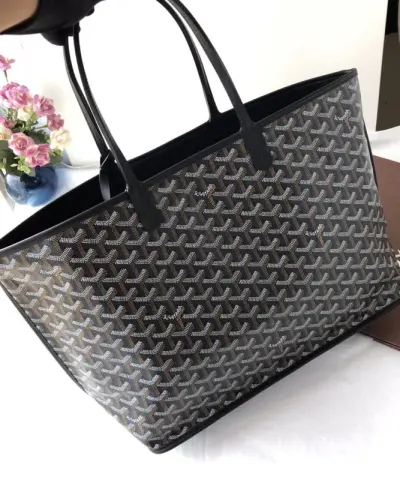 Fake Goyard Anjou PM Black - best quality fake designer bag