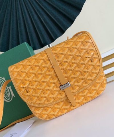 Fake Goyard Belvedere Yellow - 1:1 premium replica handbag
