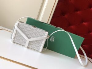 Replica Goyard Minaudière Trunk Bag White - 1:1 premium replica handbag