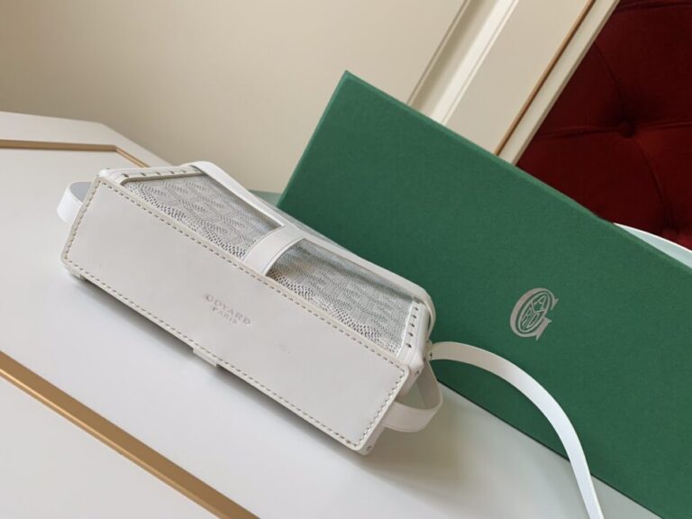 Goyard Minaudière Trunk Bag White - Image 6