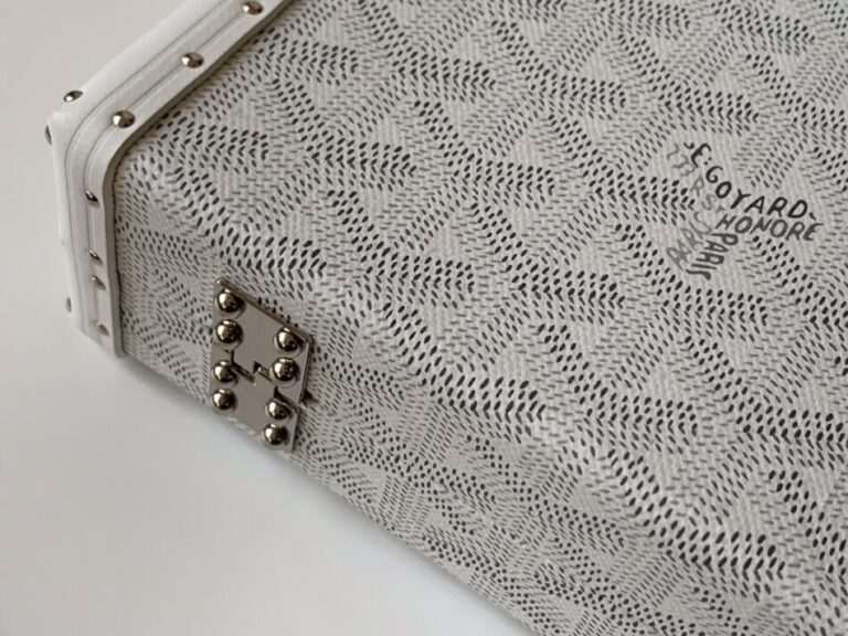 Goyard Minaudière Trunk Bag White - Image 7