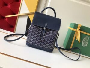 Replica Goyard Alpi Mini Backpack Dark Blue - top-grade luxury bag dupe
