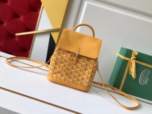 Replica Goyard Alpi Mini Backpack Yellow - high-quality designer bag dupe
