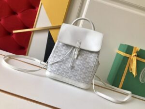 Fake Goyard Alpi Mini Backpack White - best quality fake designer bag