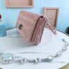 Fake Miu Miu Crystal Handbag Pink - high-end replica designer purse