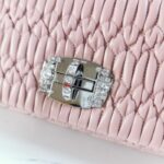 Replica Miu Miu Crystal Handbag Pink