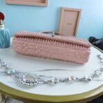 Replica Miu Miu Crystal Handbag Pink