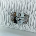 Replica Miu Miu Crystal Handbag White