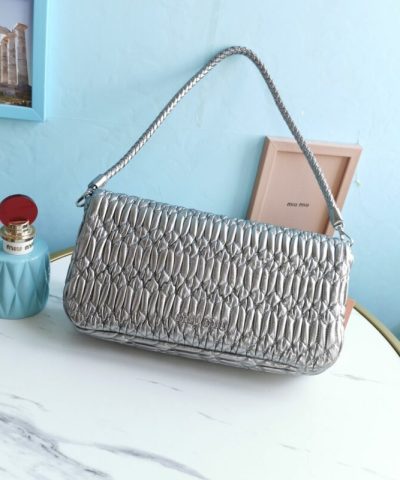 Replica Miu Miu Crystal Handbag Silver - best quality fake designer bag