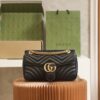 Replica Gucci Marmont Medium Black - high-end replica designer purse