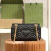 Replica Gucci Marmont Medium Black - high-end replica designer purse