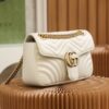 Fake Gucci GG Marmont Medium White - 1:1 premium replica handbag