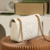Fake Gucci GG Marmont Medium White - high-end replica designer purse