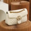 Fake Gucci GG Marmont Medium White - affordable luxury replica bag