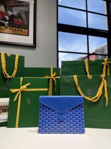 Fake Goyard Camond Pouch Blue - top-grade luxury bag dupe