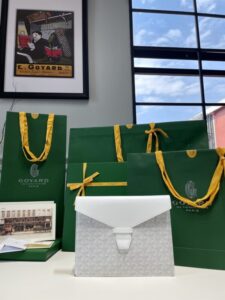 Fake Goyard Camond Pouch White - ultra-realistic fake purse