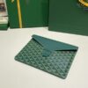 Fake Goyard Camond Pouch Green - 1:1 premium replica handbag