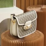 Replica Gucci Horsebit 1955 Classic Beige - top-grade luxury bag dupe