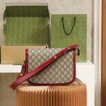 Replik Gucci Horsebit 1955 Klassisch Rot