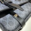 Fake Gucci GG Supreme Shoulder Bag Black - best quality fake designer bag