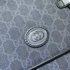 Fake Gucci GG Supreme Shoulder Bag Black - elite factory replica handbag