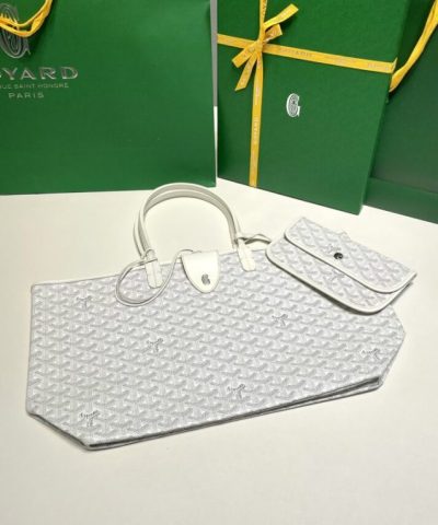Fake Goyard Saint Louis White - top-grade luxury bag dupe