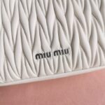 Replica Miu Miu Matelassé Pearl White