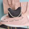 Replica Miu Miu Matelassé Pearl Black - top-grade luxury bag dupe