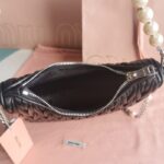Replica Miu Miu Matelassé Pearl Black - 1:1 premium replica handbag