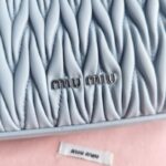 Replica Miu Miu Matelassé Pearl Blue