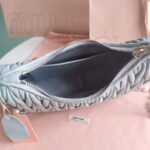 Replica Miu Miu Matelassé Pearl Blue - affordable luxury replica bag