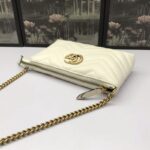 Replica Gucci Marmont Matelasse Wallet On Chain White - 1:1 premium replica handbag