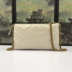 Replica Gucci Marmont Matelasse Wallet On Chain White - premium superclone handbag